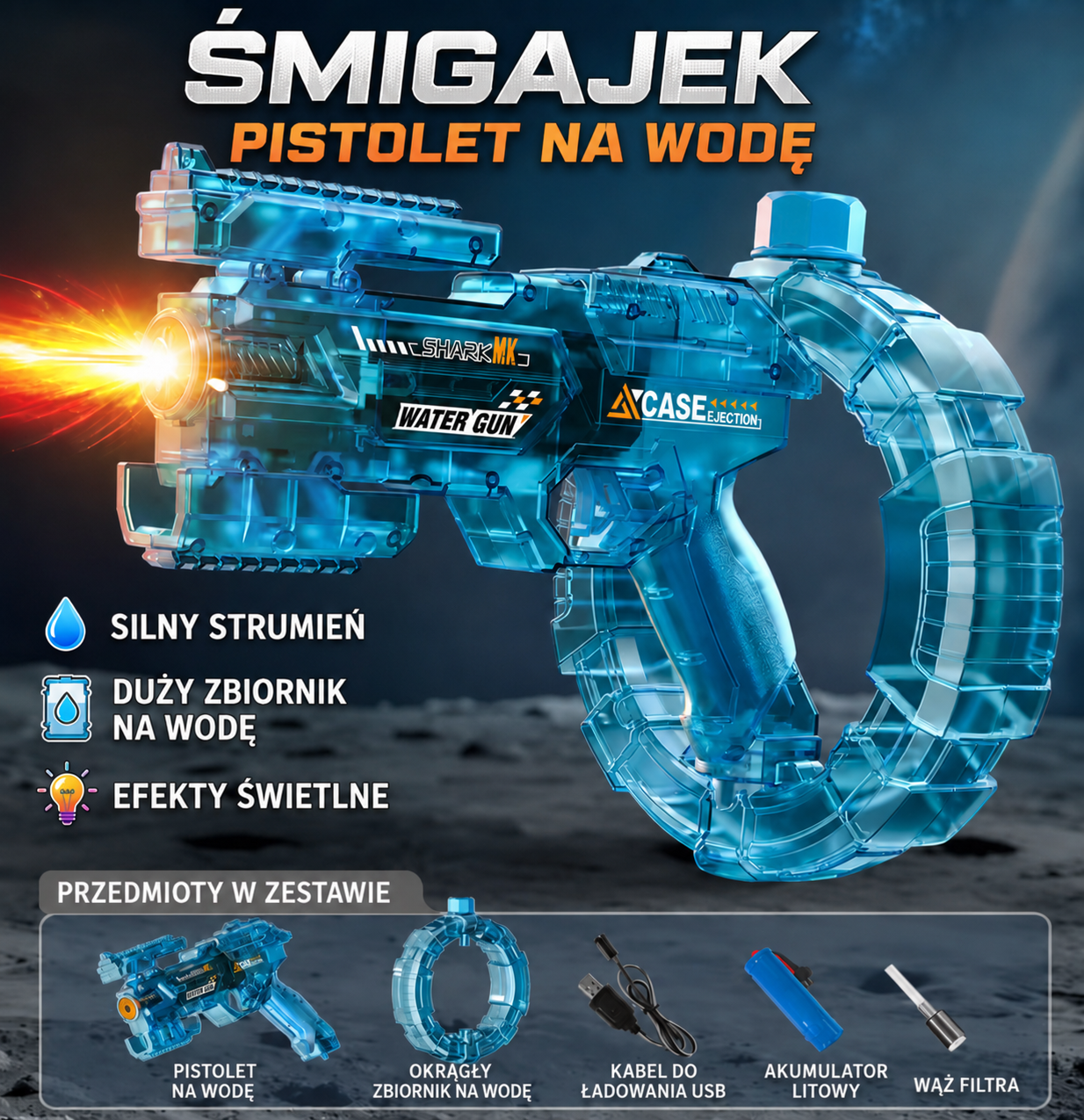 Pistolet na wodę - Śmigajek