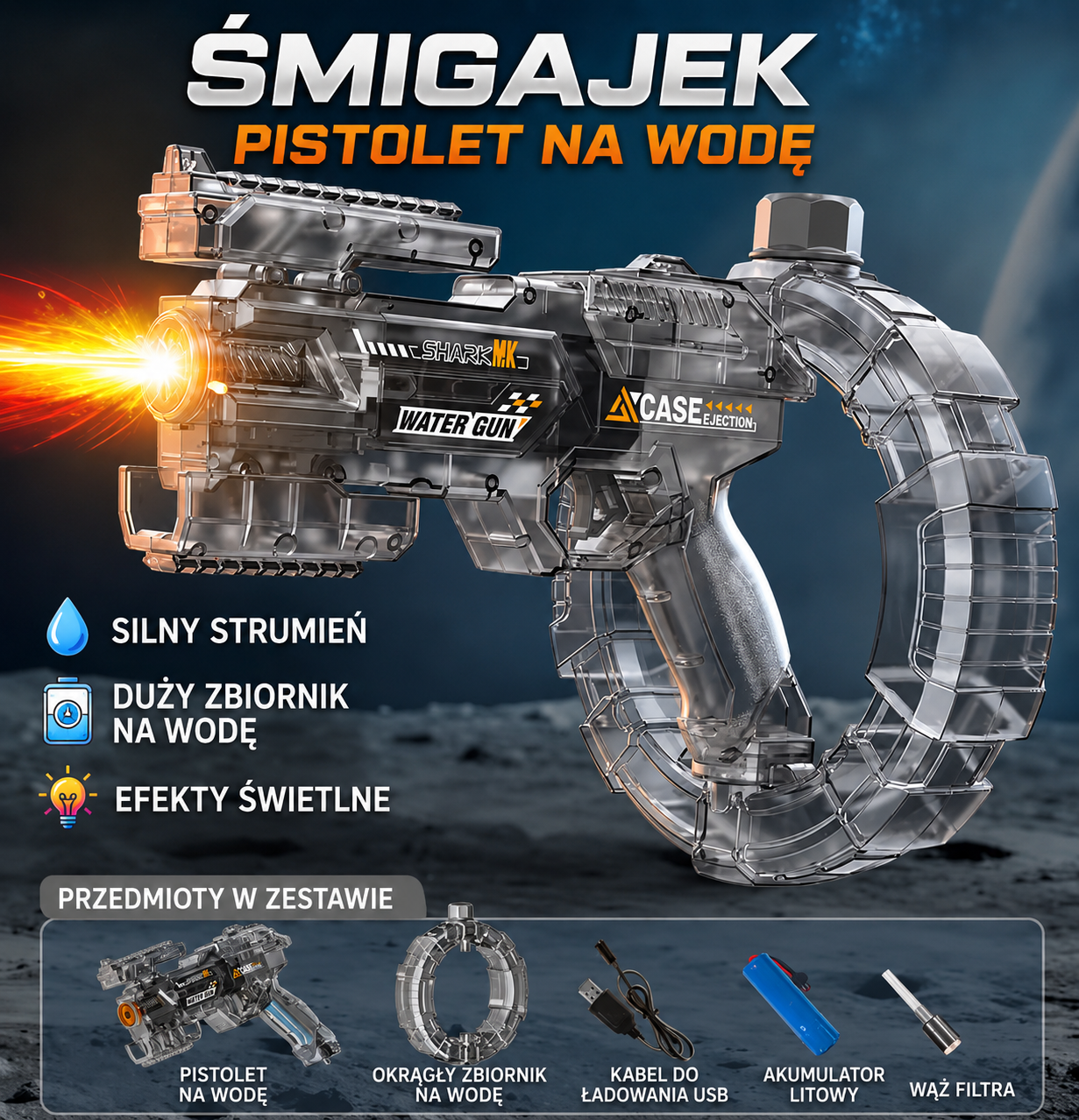 Pistolet na wodę - Śmigajek